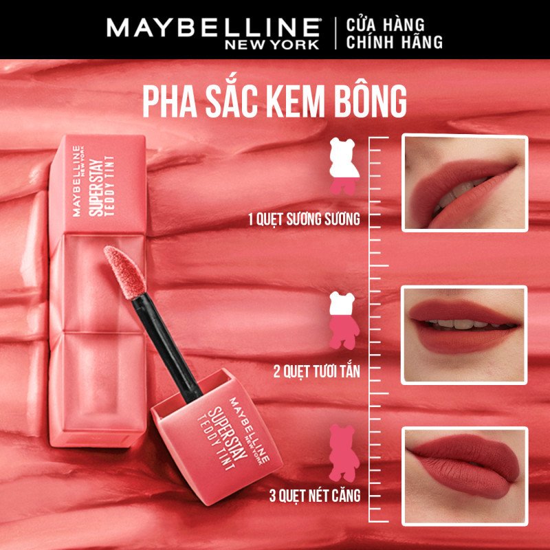 Son Kem Maybelline 75 Latte To Go - Cam Cháy 5ml