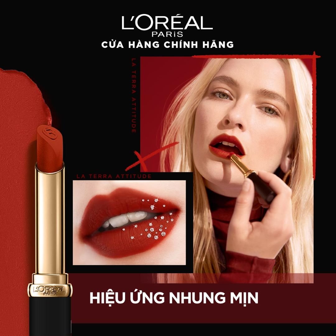Son Môi L'Oreal Mịn Lì Căng Mướt 666 I Win - Đỏ Lạnh 1.7g