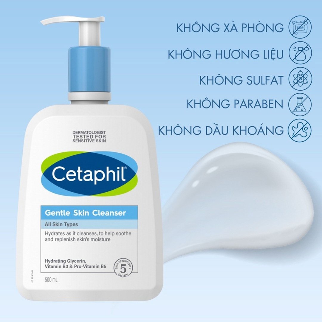 Sữa Rửa Mặt Cetaphil Dịu Lành Cho Da Nhạy Cảm 1000ml