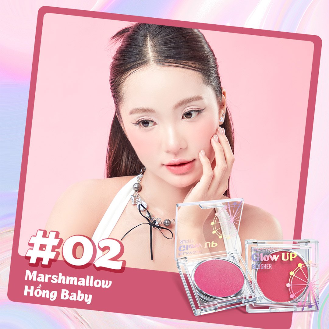 Má Hồng Kem Silkygirl Căng Bóng Tự Nhiên - 02 Hồng Baby 4g