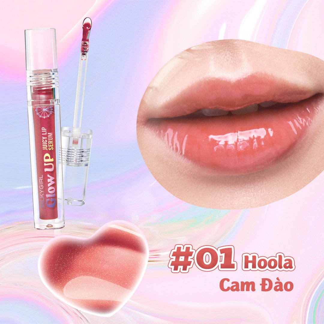 Son Bóng Có Màu Silkygirl Căng Mọng - 01 Cam Đào 2g