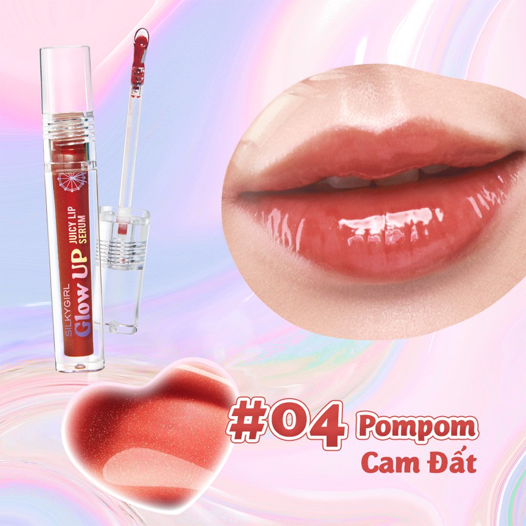Son Bóng Có Màu Silkygirl Căng Mọng - 04 Cam Đất 2g