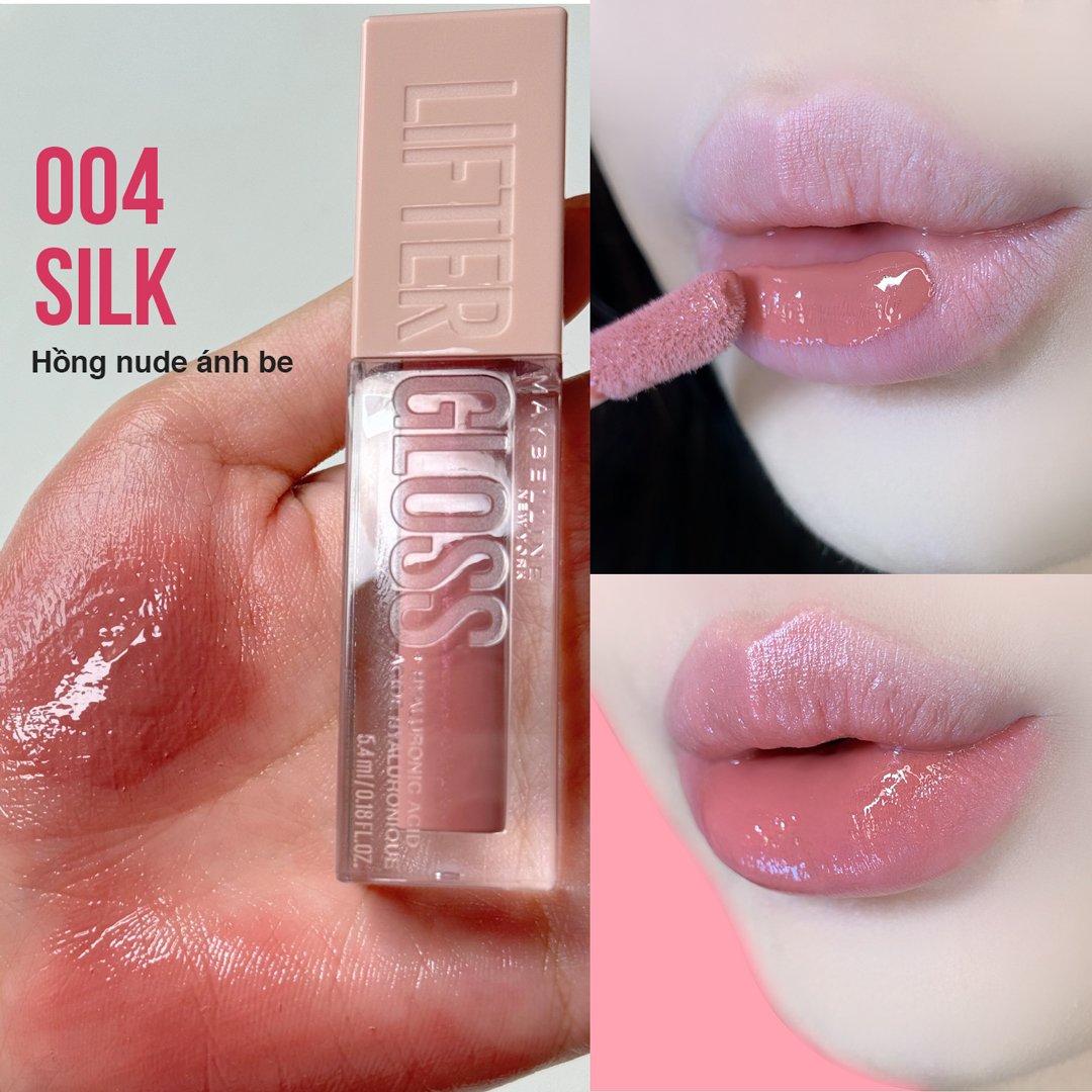 Son Bóng Maybelline 004 Silk - Hồng Nude Ánh Be 5.4ml