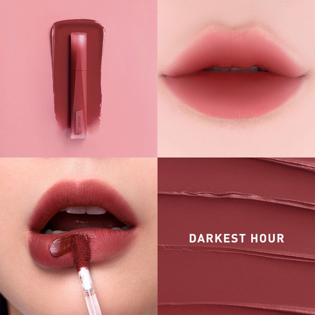 Son Kem Lì 3CE Nhung Mịn Màu 23 Darkest Hour 4g
