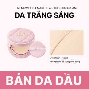 Phấn Nước Menow Cho Da Dầu Màu LC01 Light 12g