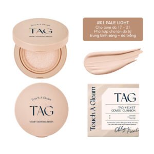 Phấn Nước TAG Kiềm Dầu 01 Pale Light Da Sáng 15g