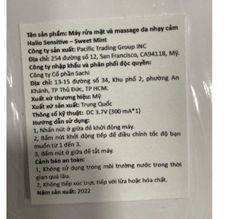 Máy Rửa Mặt Halio Dành Cho Da Nhạy Cảm Màu Xanh Mint