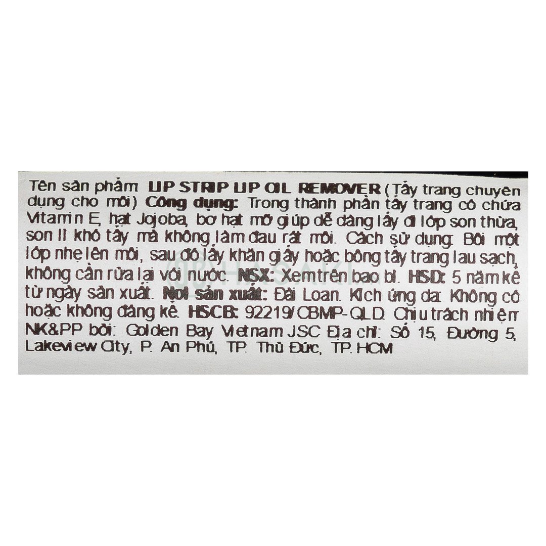 Tẩy Trang Môi Australis Lip Strip Lip Oil Remover 9ml