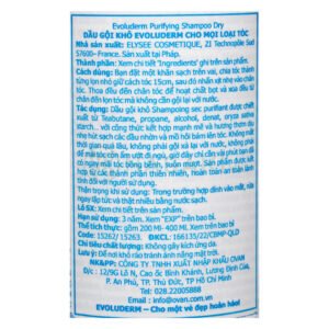 [HSD 07/2027] Dầu Gội Khô Evoluderm 200ml