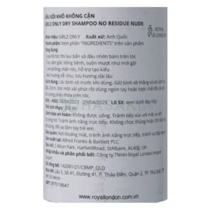 [HSD 06/2027] Dầu Gội Khô Girlz Only Làm Sạch Tóc Sau 1 Lần Xịt 200ml