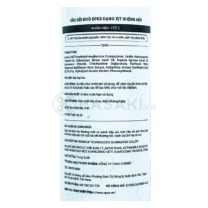 Dầu Gội Khô Spes Dạng Xịt Không Mùi 50ml