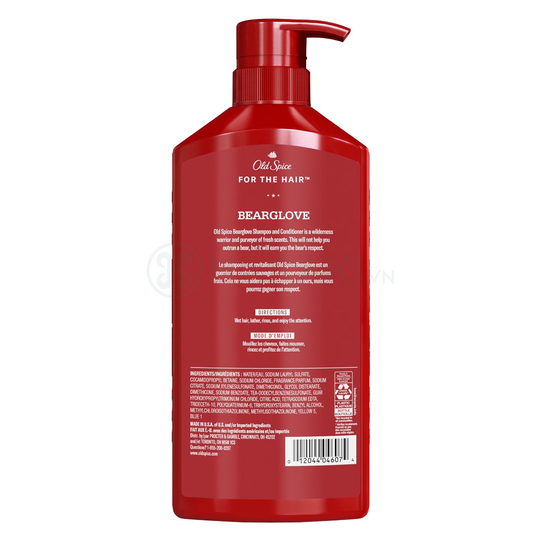Dầu Gội Xả 2in1 Old Spice Cho Nam Hương Hoang Dã 650ml