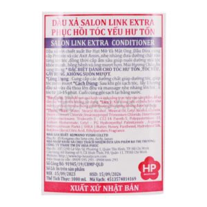 Dầu Xả Salon Link Phục Hồi Cho Tóc Yếu 1000ml