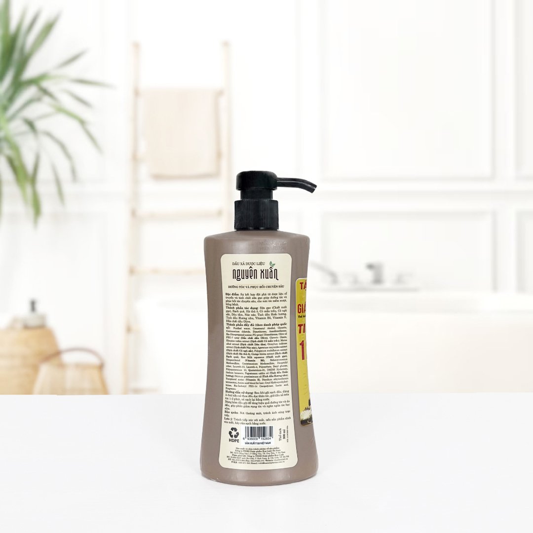 Dầu Xả Nguyên Xuân Dược Liệu Từ Sữa Gạo Phục Hồi Tóc 300ml
