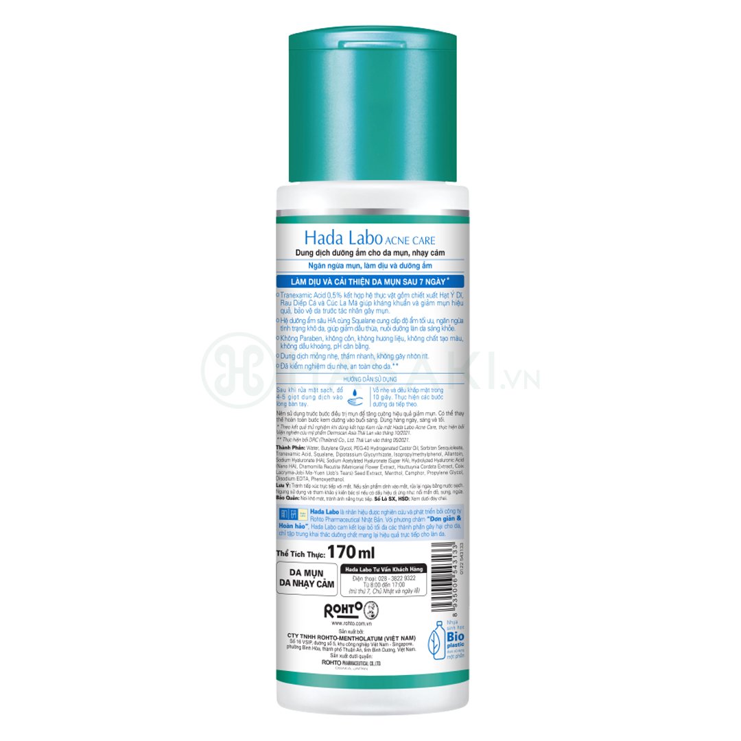 Dung Dịch Hada Labo Dưỡng Ẩm Cho Da Mụn Và Nhạy Cảm 170ml