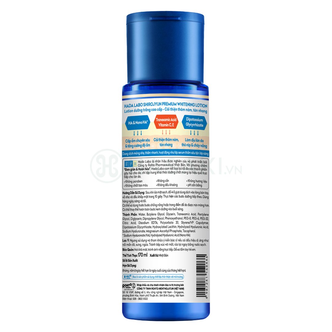 Dung Dịch Hada Labo Dưỡng Sáng Cao Cấp, Mờ Thâm Nám 170ml
