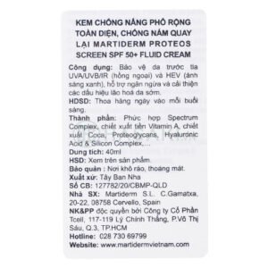 Kem Chống Nắng MartiDerm Phổ Rộng Bảo Vệ Toàn Diện 40ml