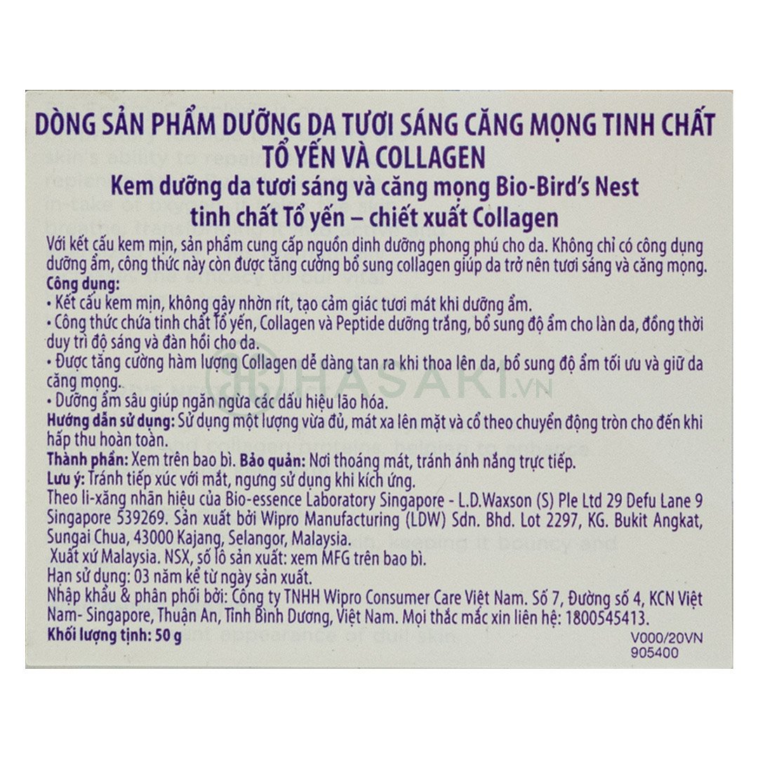 Kem Dưỡng Bio-essence Dưỡng Da Tươi Sáng Căng Mọng 50g