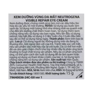[HSD 02/2027] Kem Mắt Neutrogena Retinol Ngừa Lão Hóa, Giảm Nhăn 15g