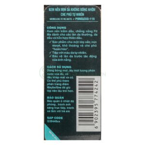 [HSD 01/2027] Kem Nền Maybelline Mịn Nhẹ Kiềm Dầu Chống Nắng #118 30ml