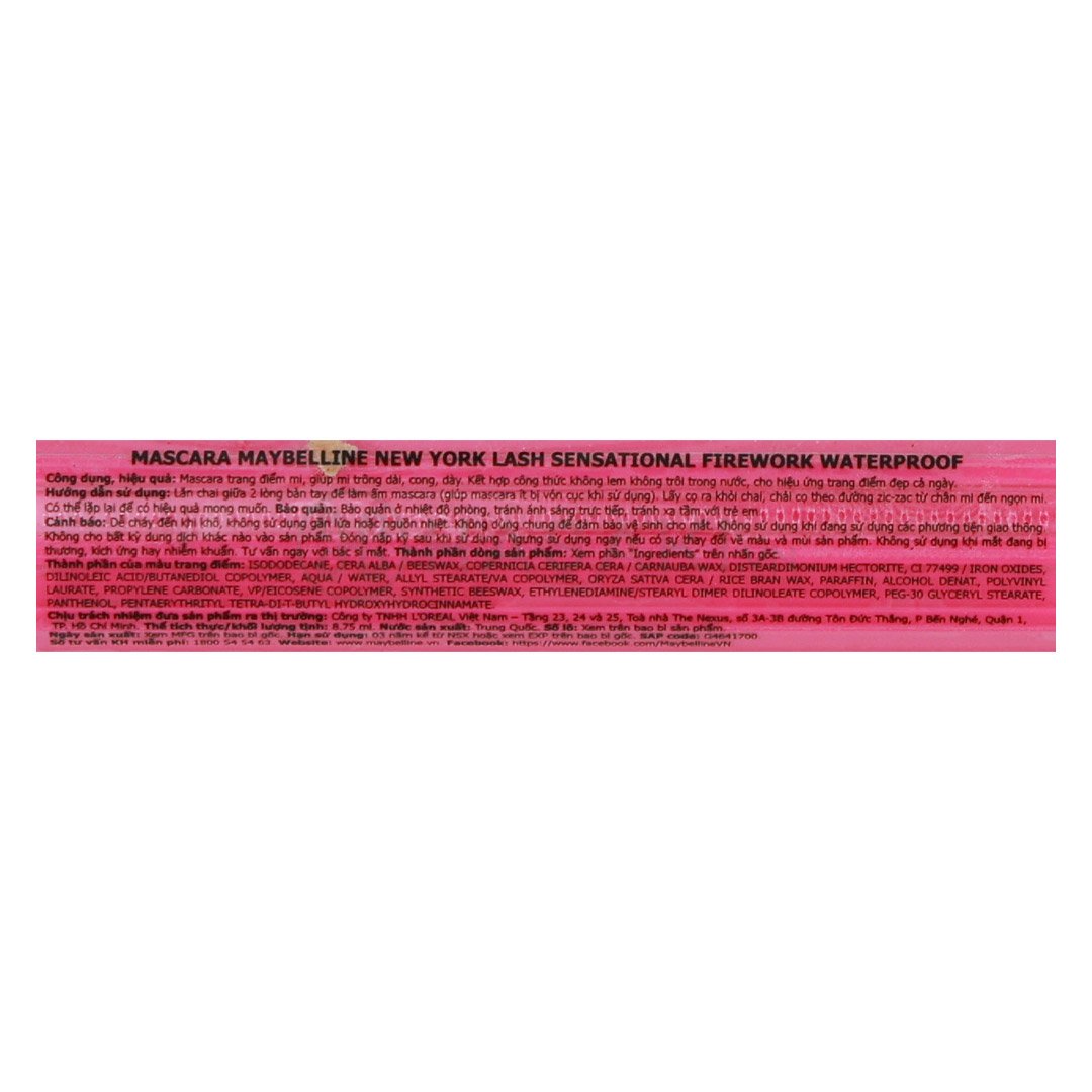 Mascara Maybelline Cong Dài Và Tỏa Mi 360 Độ 8.75ml