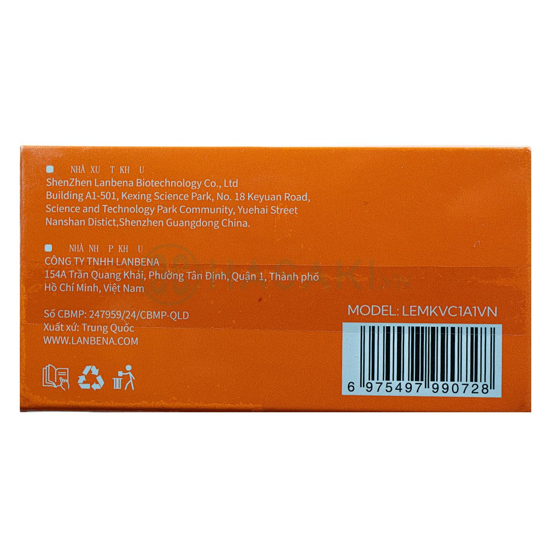 Mặt Nạ Mắt Lanbena Vitamin C Dưỡng Sáng, Mờ Quầng Thâm 60 Miếng