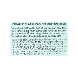 Miếng Dán Ciracle Hỗ Trợ Hút Và Đẩy Mụn Đầu Đen (1 Miếng)