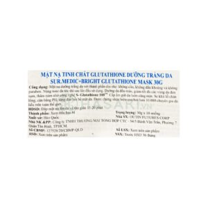 Mặt Nạ Sur.Medic+ Tinh Chất Glutathione Làm Sáng Da 30g