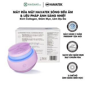 Máy Rửa Mặt Havatek Sóng Siêu Âm & Liệu Pháp Ánh Sáng Màu Tím