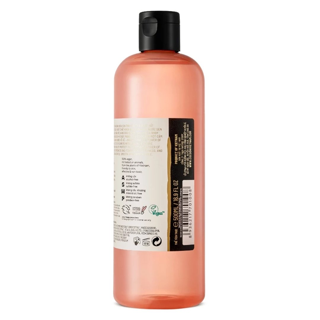 Nước Cân Bằng Cocoon Sen Hậu Giang Làm Dịu Da Nhạy Cảm 500ml