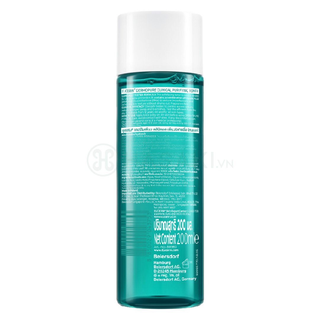 Toner Eucerin Dành Cho Da Nhờn Mụn 200ml
