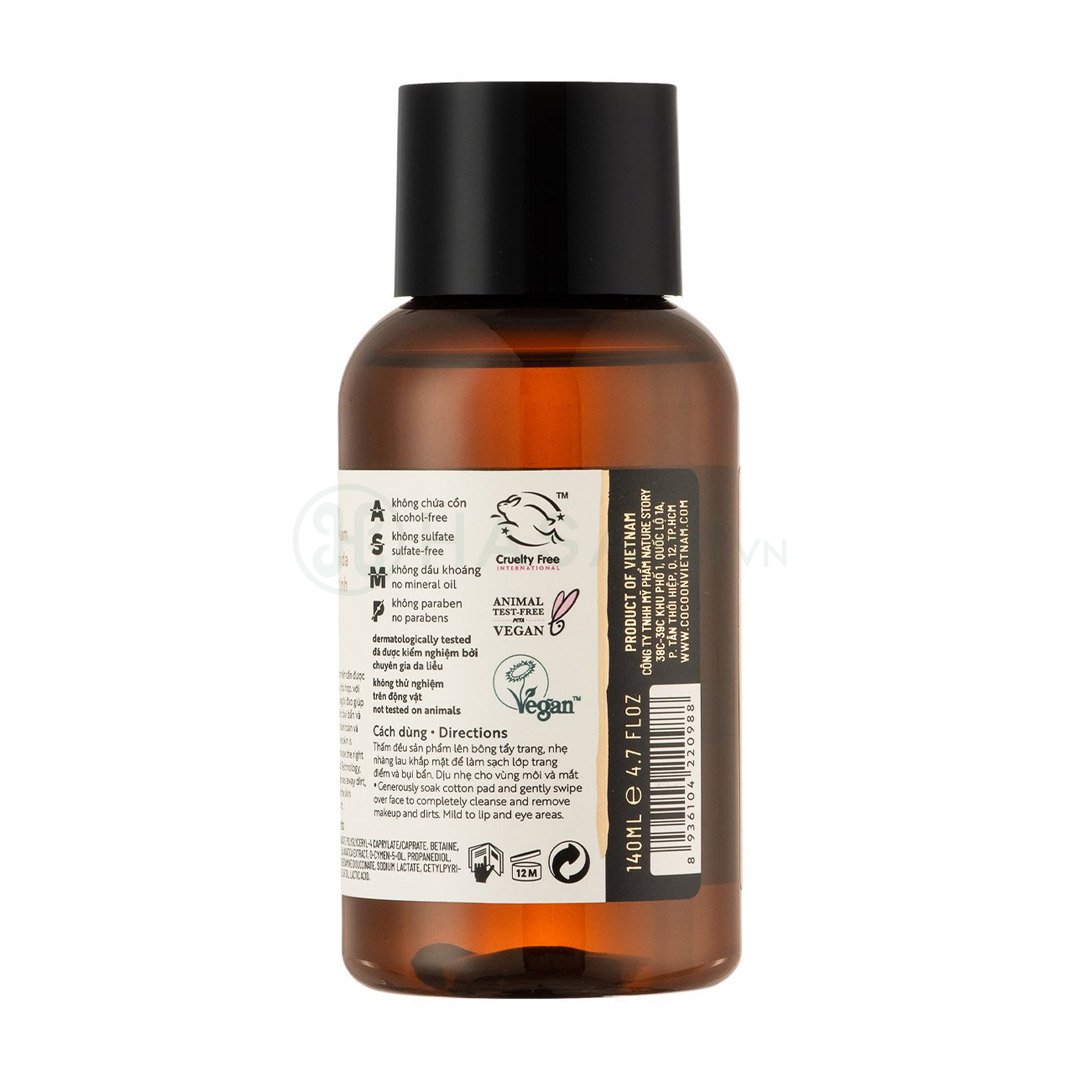 Nước Tẩy Trang Cocoon Bí Đao Làm Sạch & Giảm Dầu 140ml