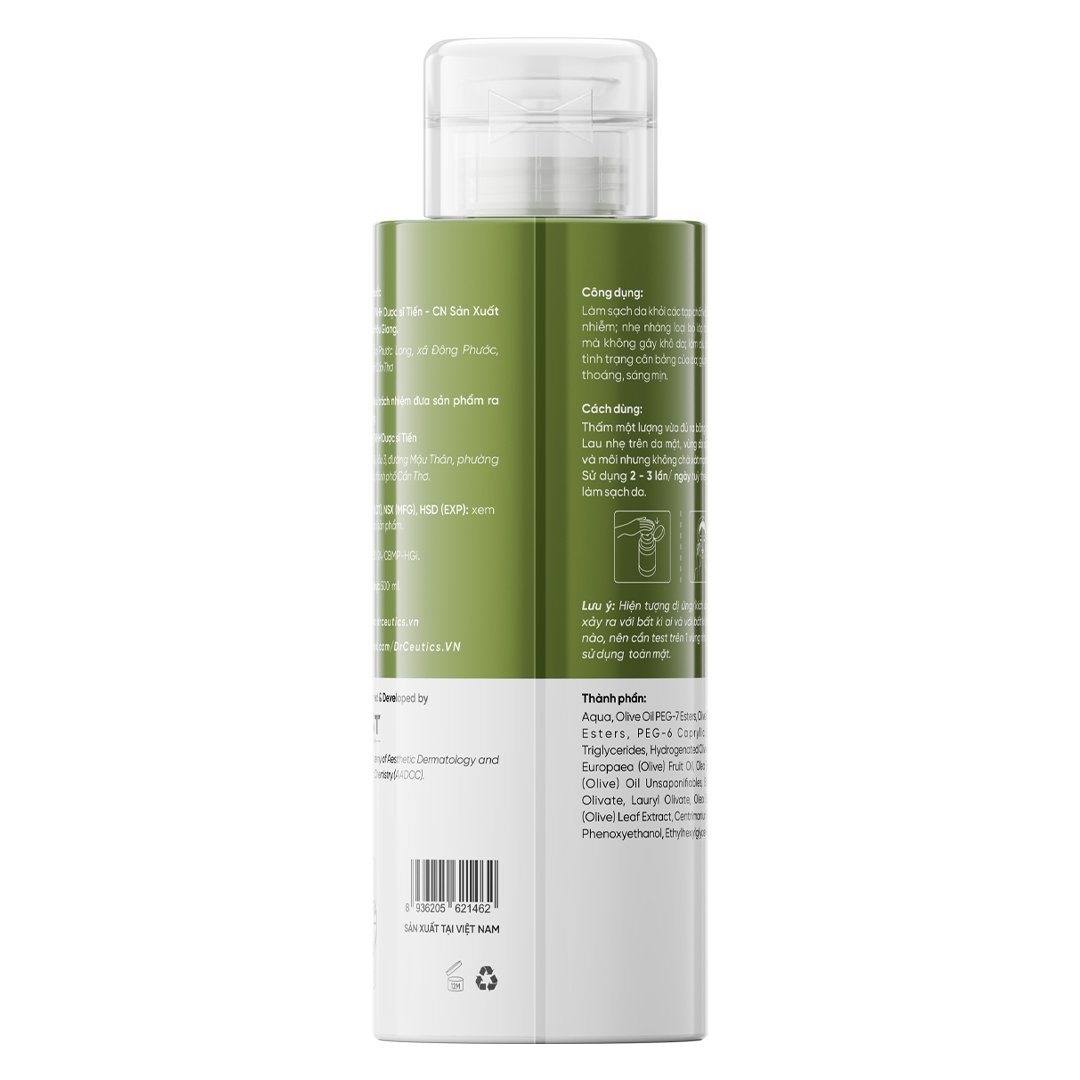 Nước Tẩy Trang DrCeutics Sạch Mịn Màng Cho Mọi Loại Da 500ml