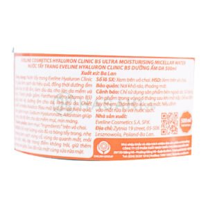 Nước Tẩy Trang Eveline Hyaluron Clinic B5 Cấp Ẩm 500ml