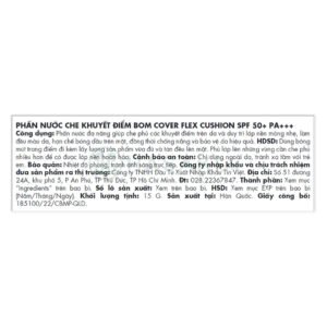 [HSD 01/2027] Phấn Nước B.O.M Che Khuyết Điểm #21N Tông Trắng Sáng 15g