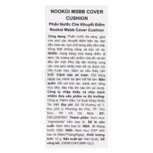 [HSD 04/2027] Phấn Nước Nookoi Che Phủ - W23 Sand Tông Da Ấm 12g