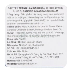 Sáp Tẩy Trang oh!oh! Hỗ Trợ Làm Sạch, Ngừa Lão Hóa Da 150ml