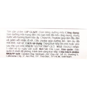 [HSD 09/2026] Son Bóng Australis Lip Glaze Màu Crystal Clear 4.5ml