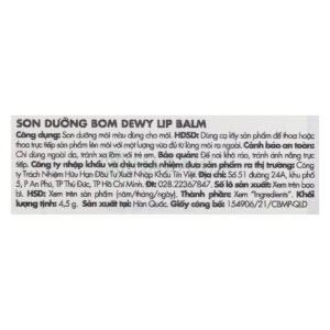 Son Dưỡng B.O.M 02 Pure Red - Đỏ Tự Nhiên 4.5g