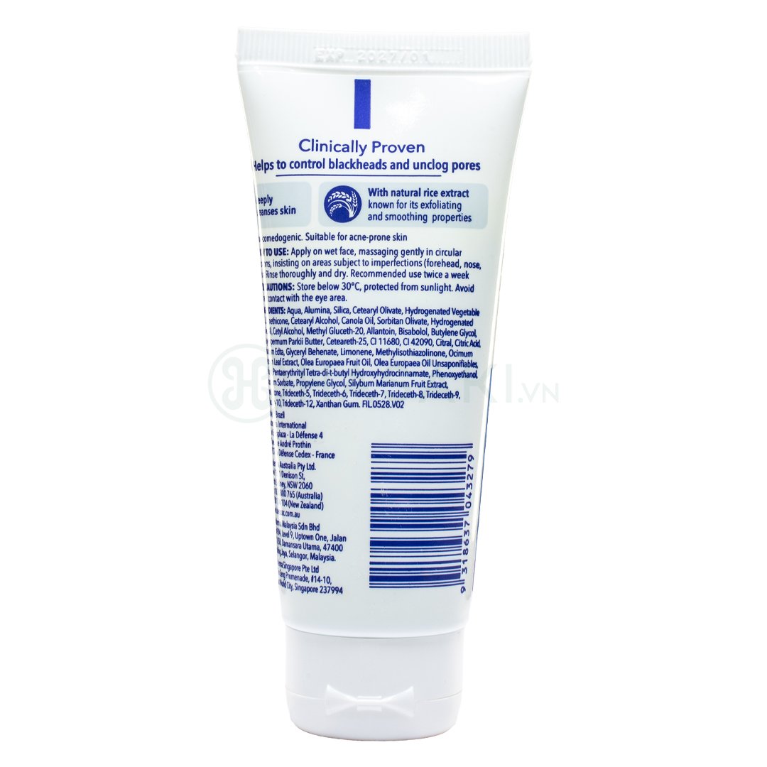 Tẩy Tế Bào Chết Benzac Sạch Mụn Đầu Đen Cho Da Dầu Mụn 60g