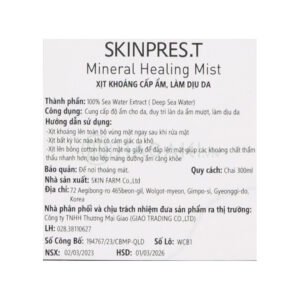 Xịt Khoáng Skinpres.T Phục Hồi & Cân Bằng Độ Ẩm 300ml