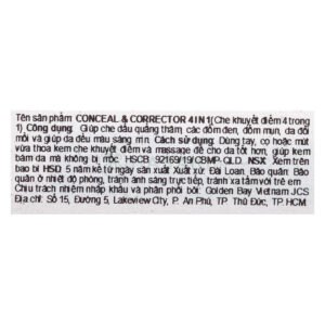 Che Khuyết Điểm Australis Dạng Kem 4 Trong 1 7.5g