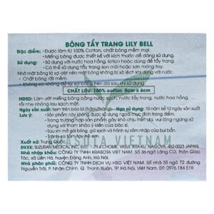 Bông Tẩy Trang LilyBell Lilian Puff Cotton 222 Miếng