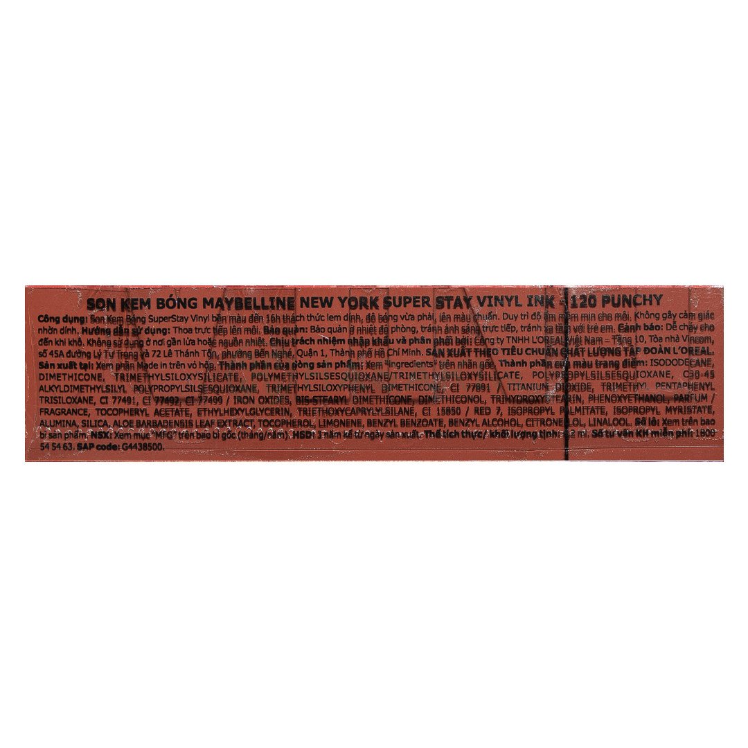 Son Bóng Maybelline 120 Punchy – Gỗ Nâu 4.2ml
