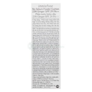 [HSD 05/2027] Phấn Nước innisfree Kiềm Dầu Màu 23N Ginger 14g