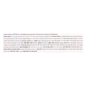 Chì Kẻ Mắt Lilybyred Siêu Mảnh Lâu Trôi 02 Nâu Đen 0.14g