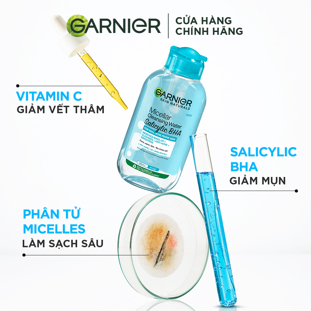 Bộ Sản Phẩm Garnier Chăm Sóc Da Dầu, Mụn 3 Món