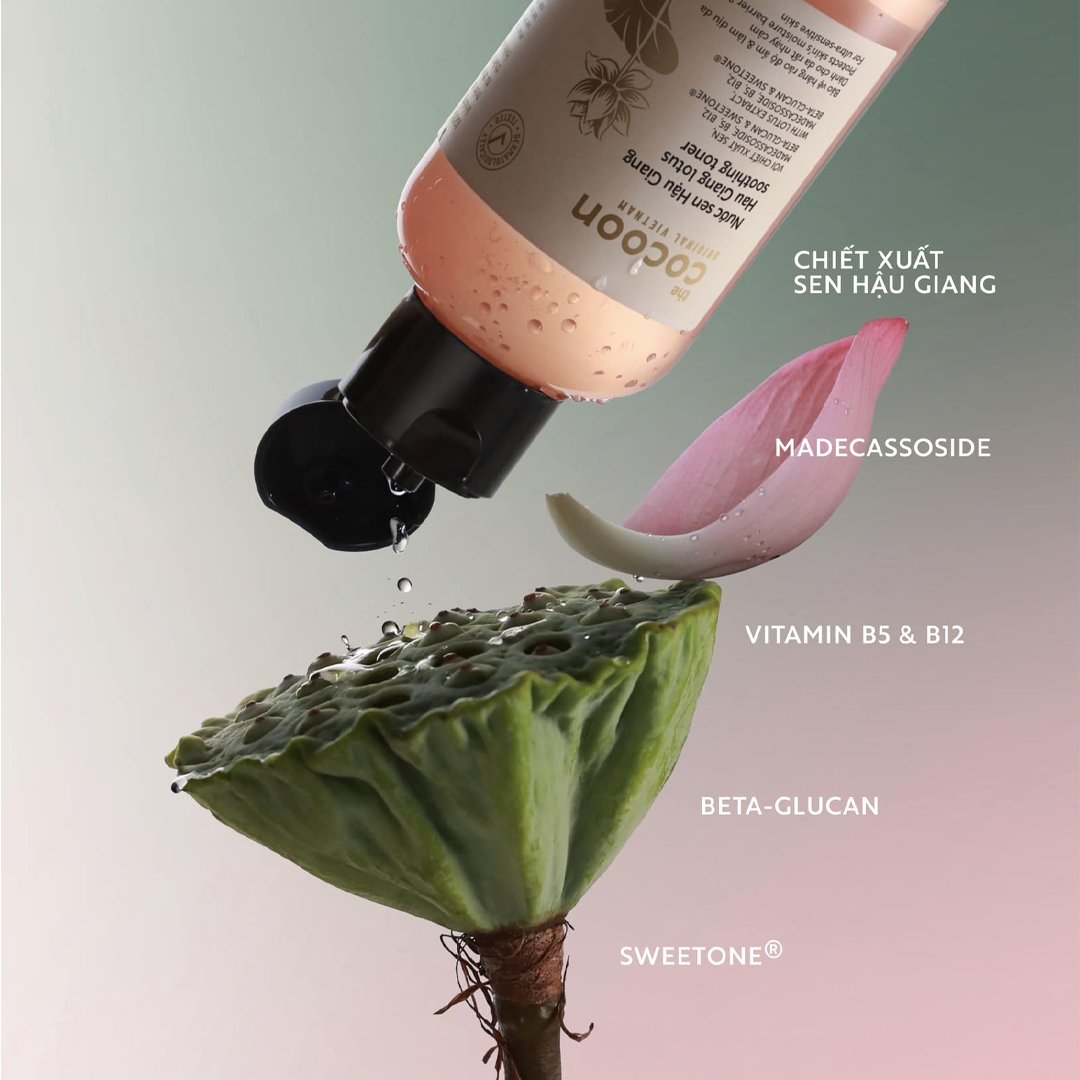 Combo Cocoon Nước Cân Bằng Sen Hậu Giang 140ml + Nước Tẩy Trang Bí Đao 140ml