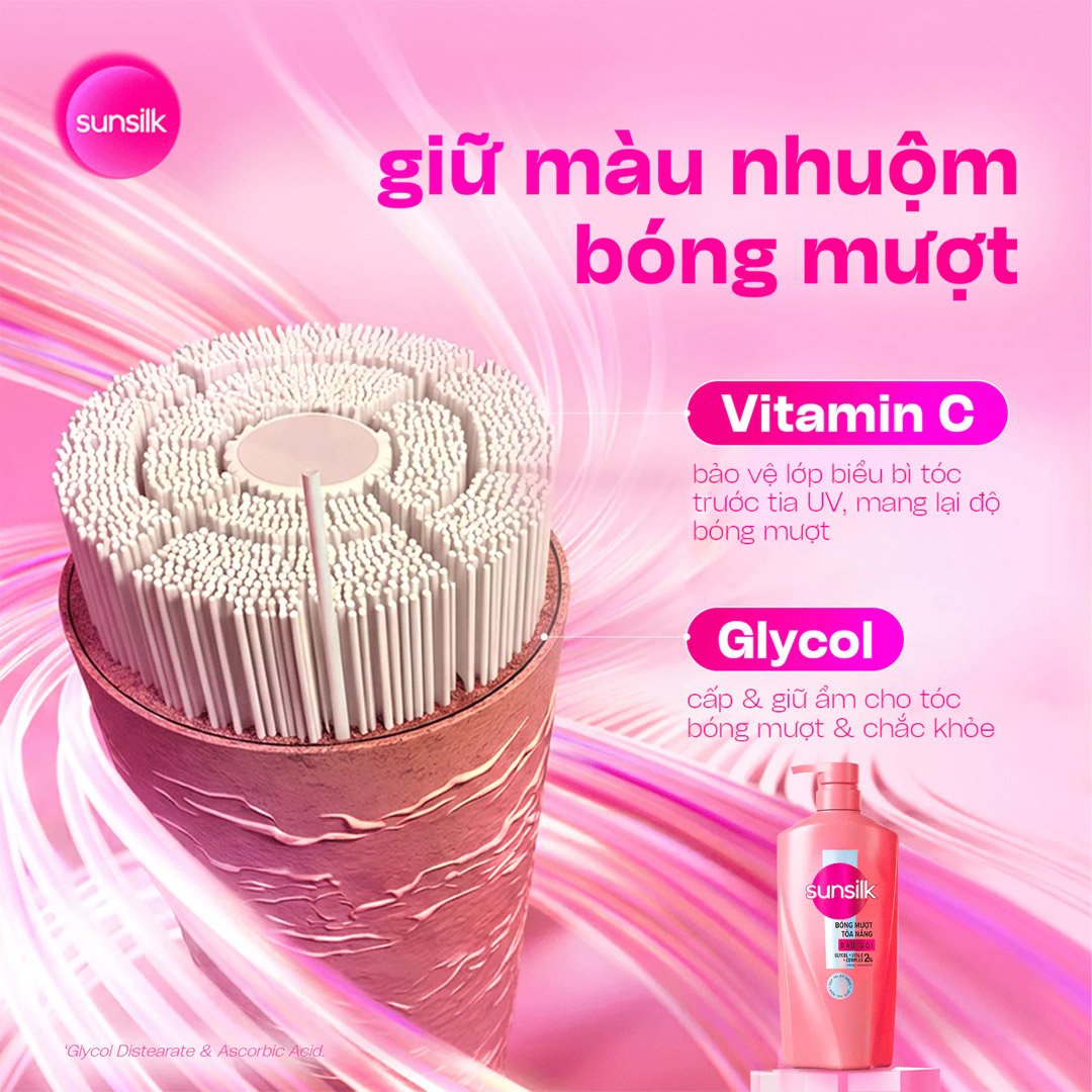 Dầu Gội Sunsilk Bóng Mượt Tỏa Nắng 600g (Mới)