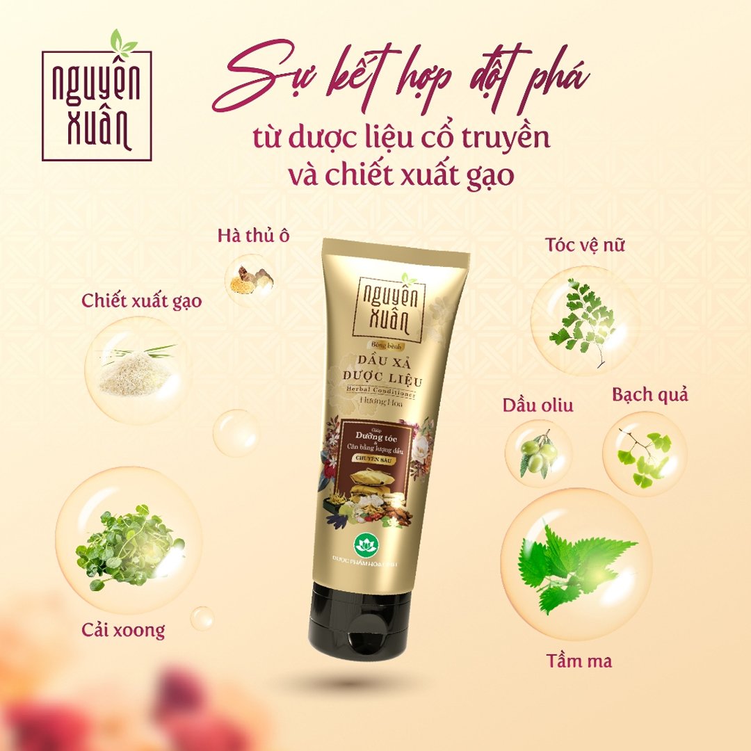 Dầu Xả Nguyên Xuân Dược Liệu Cho Tóc Dầu Bết 150ml